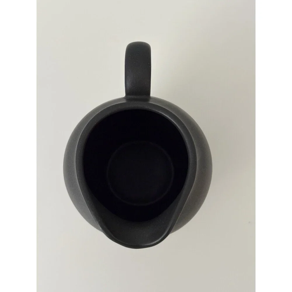 Noritake Stoneware Colorwave Graphite 8034 11 Oz. Creamer Matte Black Finish EUC